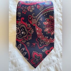 The Men's Store Vintage Burgundy/Blue Paisley Tie